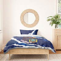 Custom Ecuador 2026 Football Bedding Set Come On La Tri Grunge Style