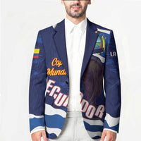 Custom Ecuador 2026 Football Blazer Come On La Tri Grunge Style