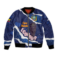 Custom Ecuador 2026 Football Bomber Jacket Come On La Tri Grunge Style