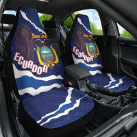 Custom Ecuador 2026 Football Car Seat Cover Come On La Tri Grunge Style