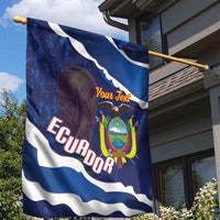 Custom Ecuador 2026 Football Garden Flag Come On La Tri Grunge Style