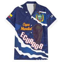 Custom Ecuador 2026 Football Hawaiian Shirt Come On La Tri Grunge Style