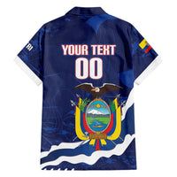 Custom Ecuador 2026 Football Hawaiian Shirt Come On La Tri Grunge Style
