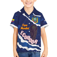 Custom Ecuador 2026 Football Hawaiian Shirt Come On La Tri Grunge Style