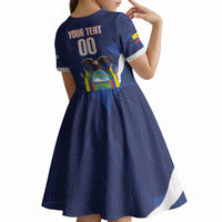 Custom Ecuador 2026 Football Kid Short Sleeve Dress Come On La Tri Grunge Style