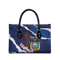 Custom Ecuador 2026 Football Leather Bag Come On La Tri Grunge Style