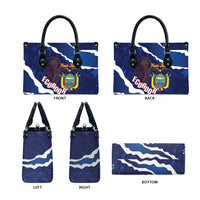 Custom Ecuador 2026 Football Leather Bag Come On La Tri Grunge Style
