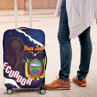 Custom Ecuador 2026 Football Luggage Cover Come On La Tri Grunge Style