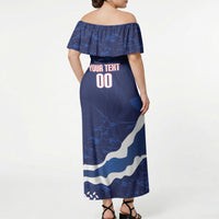 Custom Ecuador 2026 Football Off Shoulder Maxi Dress Come On La Tri Grunge Style