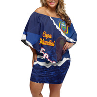 Custom Ecuador 2026 Football Off Shoulder Short Dress Come On La Tri Grunge Style
