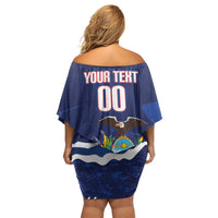 Custom Ecuador 2026 Football Off Shoulder Short Dress Come On La Tri Grunge Style