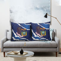 Custom Ecuador 2026 Football Pillow Cover Come On La Tri Grunge Style