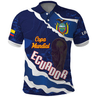 Custom Ecuador 2026 Football Polo Shirt Come On La Tri Grunge Style