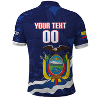 Custom Ecuador 2026 Football Polo Shirt Come On La Tri Grunge Style