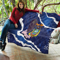 Custom Ecuador 2026 Football Quilt Come On La Tri Grunge Style