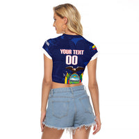 Custom Ecuador 2026 Football Raglan Cropped T Shirt Come On La Tri Grunge Style
