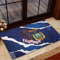 Custom Ecuador 2026 Football Rubber Doormat Come On La Tri Grunge Style