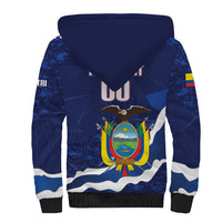 Custom Ecuador 2026 Football Sherpa Hoodie Come On La Tri Grunge Style