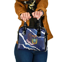 Custom Ecuador 2026 Football Shoulder Handbag Come On La Tri Grunge Style