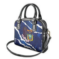 Custom Ecuador 2026 Football Shoulder Handbag Come On La Tri Grunge Style
