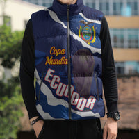 Custom Ecuador 2026 Football Sleeveless Puffer Jacket Come On La Tri Grunge Style