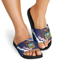 Custom Ecuador 2026 Football Slide Sandals Come On La Tri Grunge Style