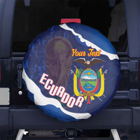Custom Ecuador 2026 Football Spare Tire Cover Come On La Tri Grunge Style