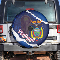 Custom Ecuador 2026 Football Spare Tire Cover Come On La Tri Grunge Style