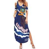 Custom Ecuador 2026 Football Summer Maxi Dress Come On La Tri Grunge Style