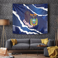 Custom Ecuador 2026 Football Tapestry Come On La Tri Grunge Style