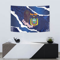 Custom Ecuador 2026 Football Tapestry Come On La Tri Grunge Style