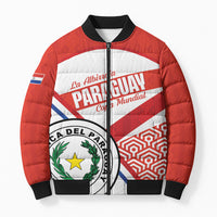 Custom Paraguay 2026 Football Bomber Puffer Jacket Come On La Albirroja