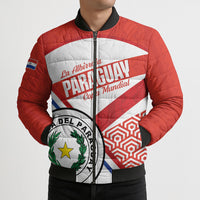 Custom Paraguay 2026 Football Bomber Puffer Jacket Come On La Albirroja