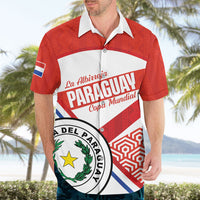 Custom Paraguay 2026 Football Hawaiian Shirt Come On La Albirroja