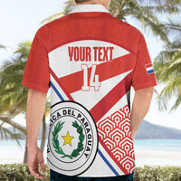 Custom Paraguay 2026 Football Hawaiian Shirt Come On La Albirroja