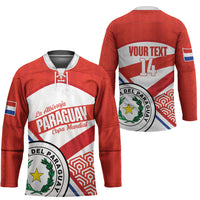 Custom Paraguay 2026 Football Hockey Jersey Come On La Albirroja