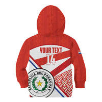Custom Paraguay 2026 Football Kid Hoodie Come On La Albirroja