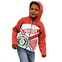 Custom Paraguay 2026 Football Kid Hoodie Come On La Albirroja