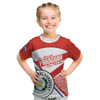Custom Paraguay 2026 Football Kid T Shirt Come On La Albirroja