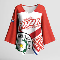 Custom Paraguay 2026 Football Kimono Sleeve Blouse Come On La Albirroja