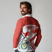Custom Paraguay 2026 Football Long Sleeve Polo Shirt Come On La Albirroja