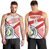 Custom Paraguay 2026 Football Men Tank Top Come On La Albirroja