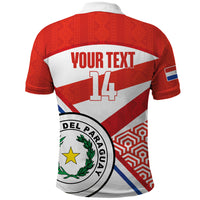 Custom Paraguay 2026 Football Polo Shirt Come On La Albirroja