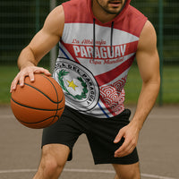 Custom Paraguay 2026 Football Sleeveless Hoodie Come On La Albirroja