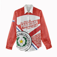 Custom Paraguay 2026 Football Women Casual Shirt Come On La Albirroja