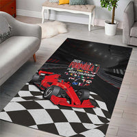 Racing Car 2025 Area Rug GP Circuits Born To Speed - Wonder Print Shop