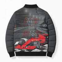 Racing Car 2025 Bomber Puffer Jacket GP Circuits Born To Speed - Wonder Print Shop
