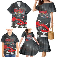 Racing Car 2025 Family Matching Mermaid Dress and Hawaiian Shirt GP Circuits Born To Speed - Wonder Print Shop