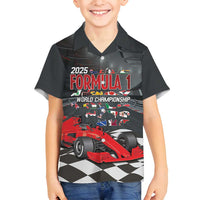 Racing Car 2025 Family Matching Off Shoulder Maxi Dress and Hawaiian Shirt GP Circuits Born To Speed - Wonder Print Shop