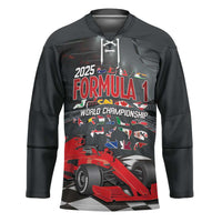 Racing Car 2025 Hockey Jersey GP Circuits Born To Speed - Wonder Print Shop